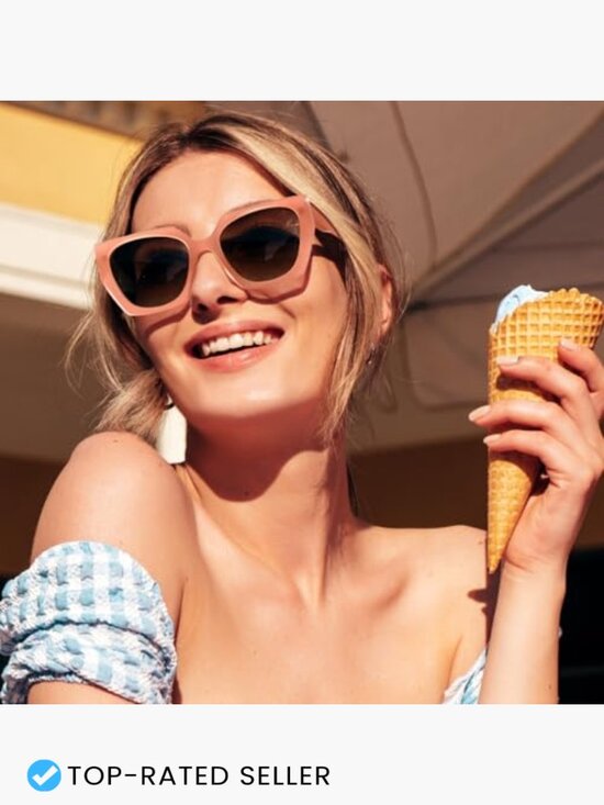 Oversized Square Cat Eye Sunglasses Retro Trendy UV400 Protection Sun Glasses main image 6